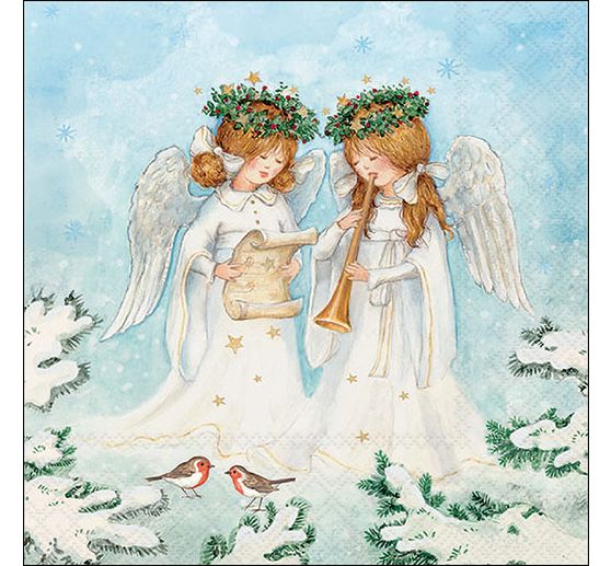 Serviette « Angel Musicians »