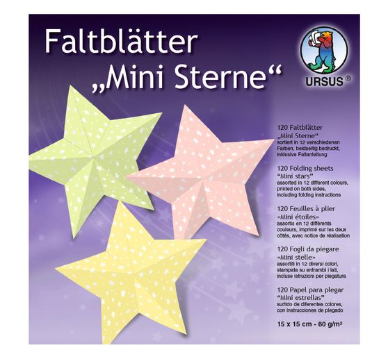 Vouwblaadjes "Mini sterren"