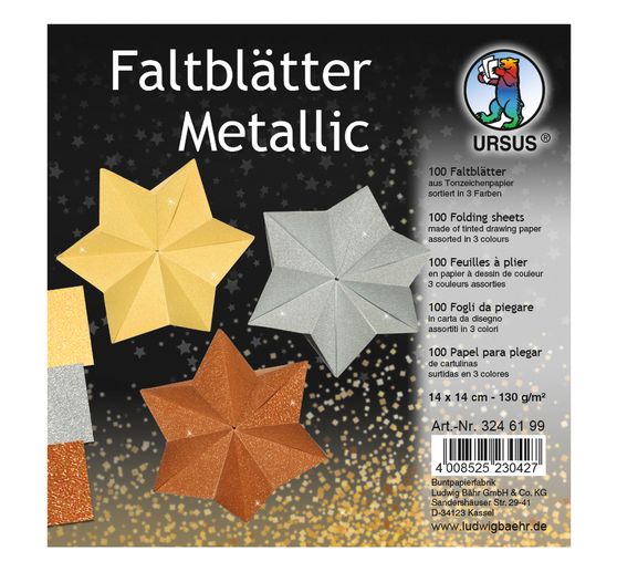 Vouwblaadjes "Metallic"