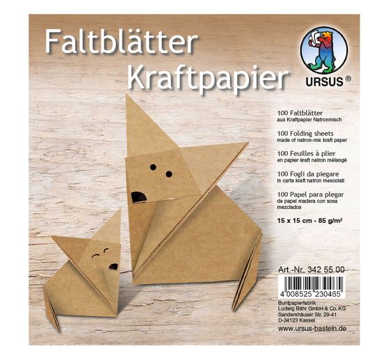 Folding sheets "Kraft paper"