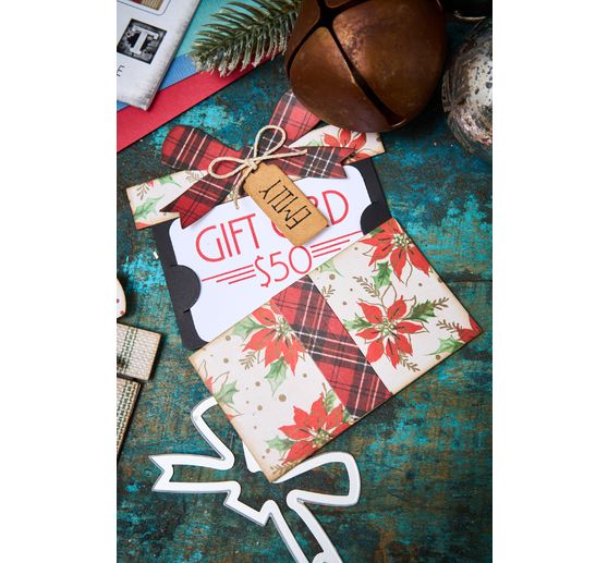 Gabarit d’estampe Sizzix Thinlits « Gift Card Package by Tim Holtz »