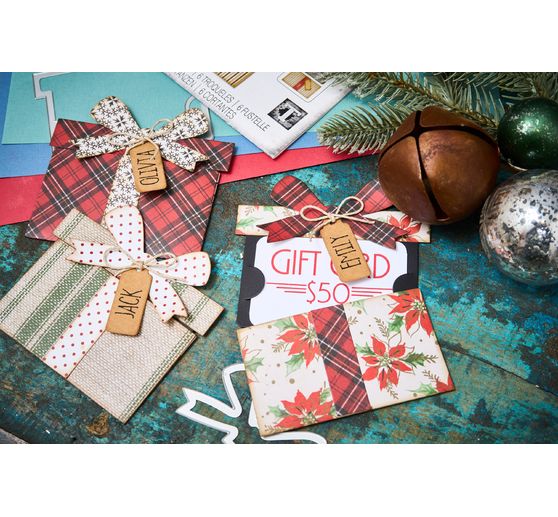 Gabarit d’estampe Sizzix Thinlits « Gift Card Package by Tim Holtz »