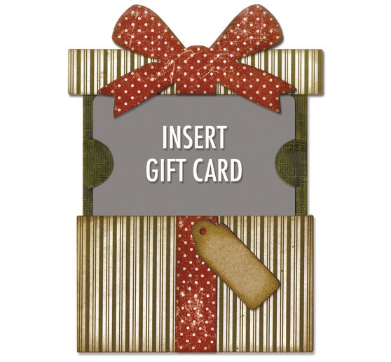Gabarit d’estampe Sizzix Thinlits « Gift Card Package by Tim Holtz »