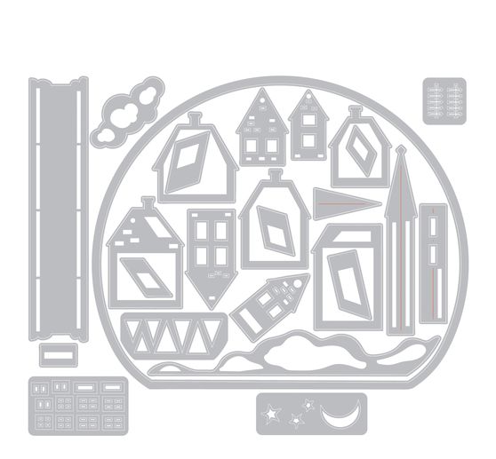 Sizzix Thinlits Ponssjabloon "Snowglobe by Tim Holtz"