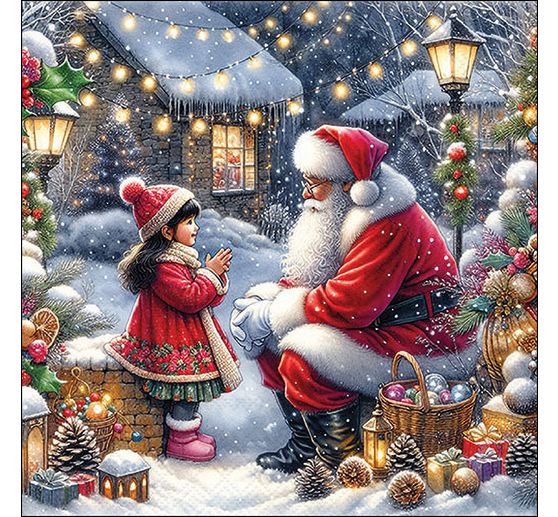 Serviette « Talking To Santa »