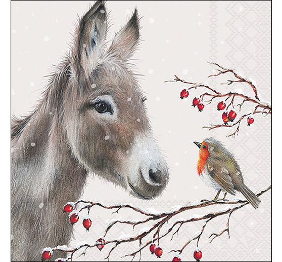 Serviette « Donkey And Robin »