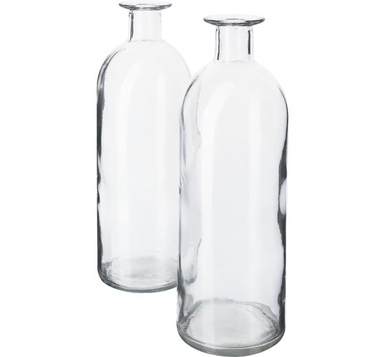 Vases en verre VBS « Bottle », 2 pc.