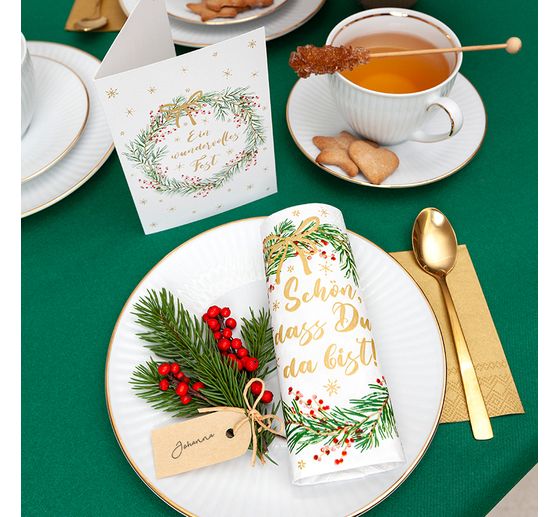 Set de serviettes VBS « Hiver & Noël »