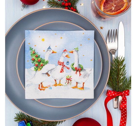 Set de serviettes VBS « Hiver & Noël »