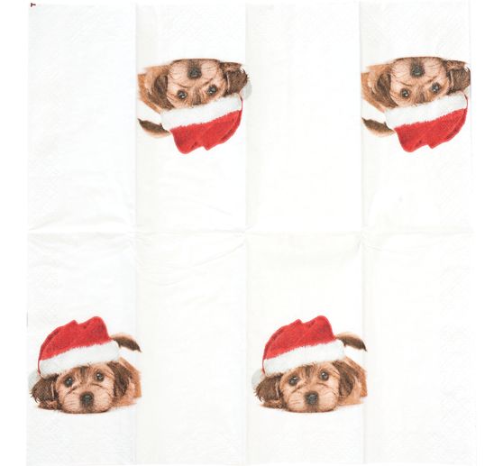 Mouchoirs en papier « Sweet Santa Dog »