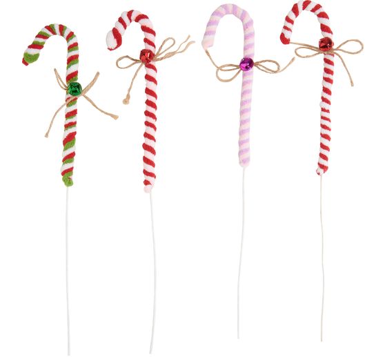 Sucres d'orge en fil chenille VBS, set de 4