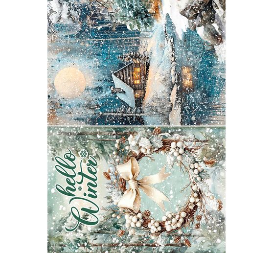 Motiv-Strohseiden Sortiment "Forest Tales", 8er-Set