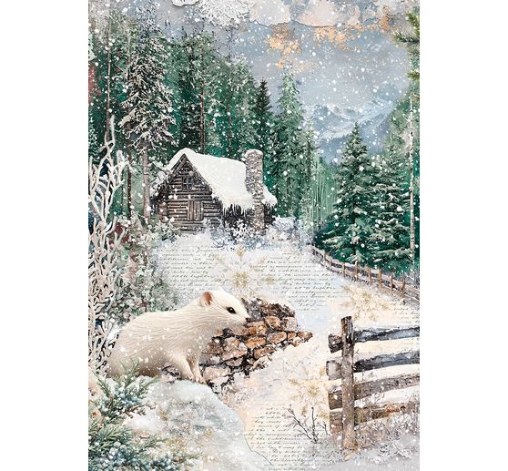 Motiv-Strohseiden Sortiment "Forest Tales", 8er-Set