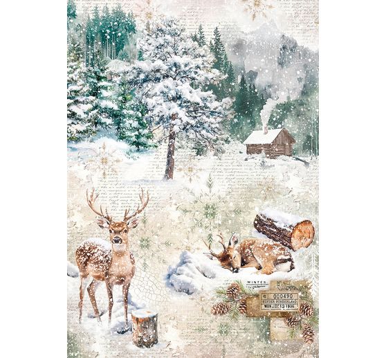 Motiv-Strohseiden Sortiment "Forest Tales", 8er-Set