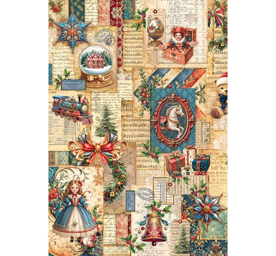 Assortiment de soie de paille à motifs « Toy Shop », set de 8 pièces