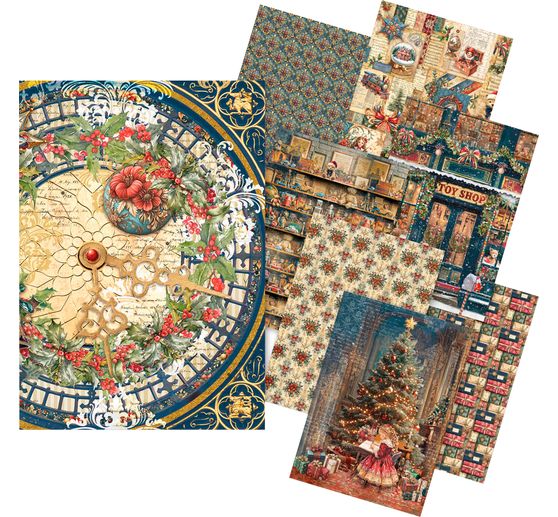 Assortiment de soie de paille à motifs « Toy Shop », set de 8 pièces