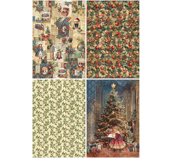 Motief strozijde assortiment "Toy Shop", set van 4