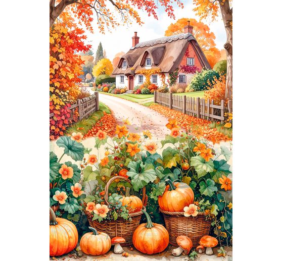 Motief strozijde assortiment "Hallo herfst"", set van 8