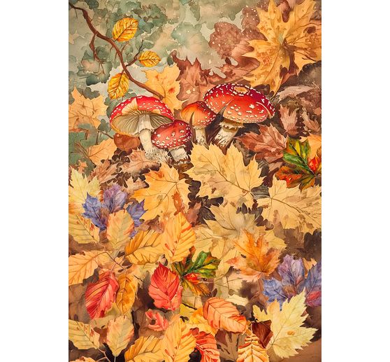 Motief strozijde assortiment "Hallo herfst"", set van 8