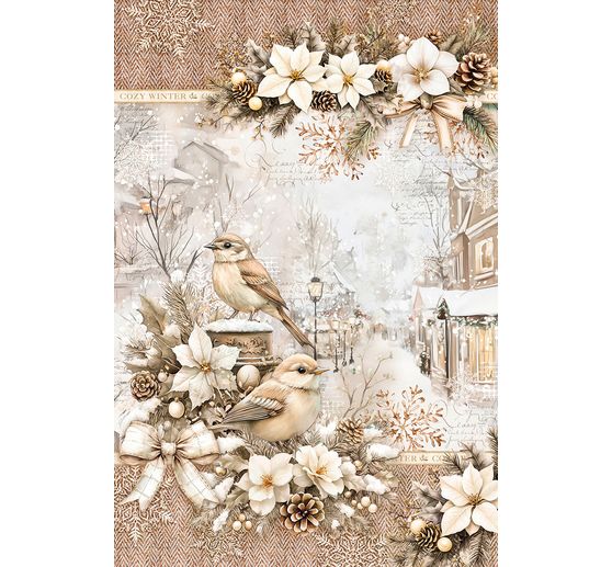 Motief strozijde assortiment "Winter Season", set van 4