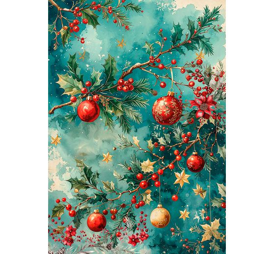 Motief strozijde assortiment "Cosy Christmas", set van 8