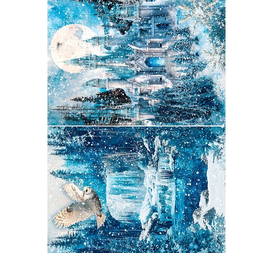 Motief strozijde assortiment "Frozen Land", set van 8