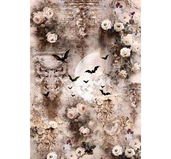 Assortiment de soies de paille à motifs « Dark Akademia », set de 8 pièces