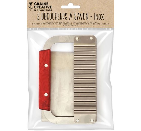 Découpeurs de savon en acier inoxydable, set de 2
