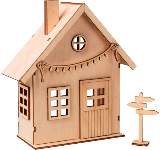 Kit de construction en bois « Maison des lutins »