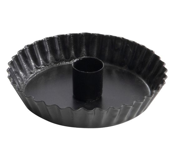 Metal candle holder bowl for 1 stick candle