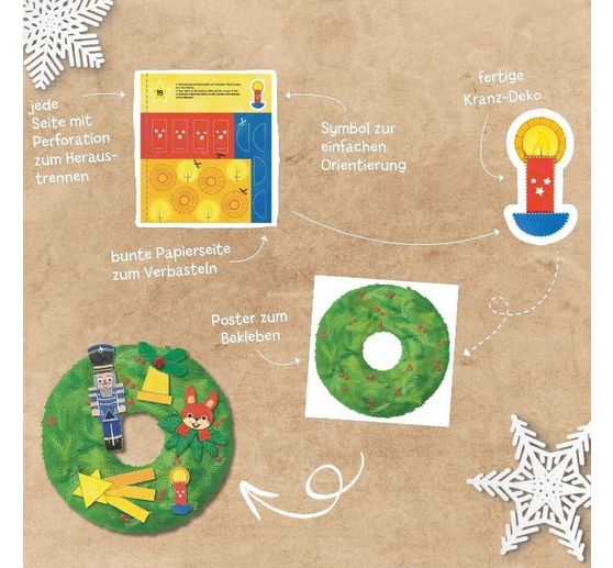 Livre « Das Adventskalender-Verbastelbuch für die Allerkleinsten. Türkranz »