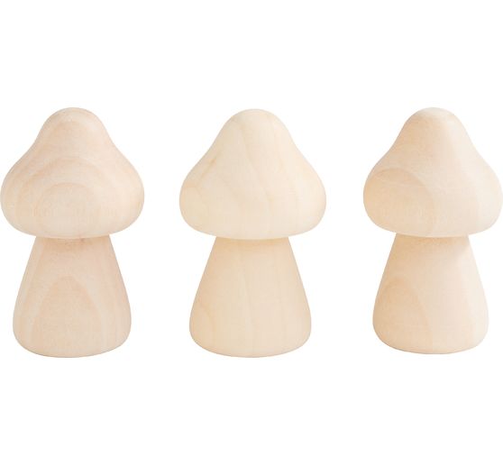 VBS Decorative mushroom "Mushroom", 3 pieces