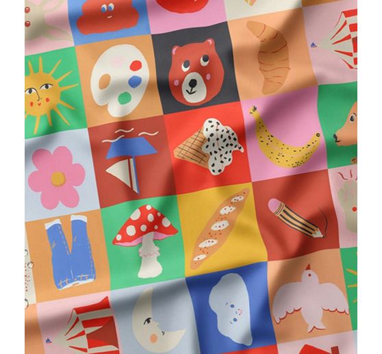 Polyester stof "Funny" PU gecoat