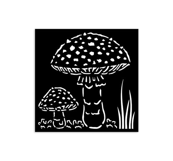 Sjabloon "Whispering Woods - Mushrooms"