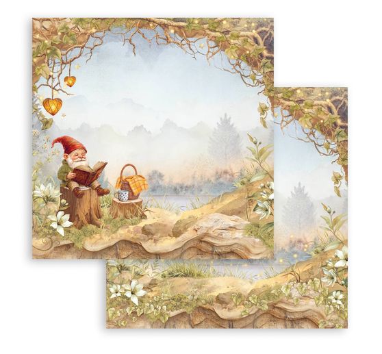 Bloc de papier scrapbooking « Whispering Woods »