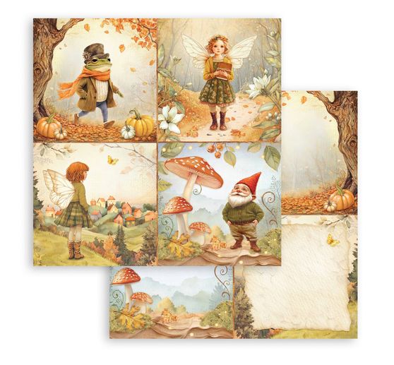Bloc de papier scrapbooking « Whispering Woods »