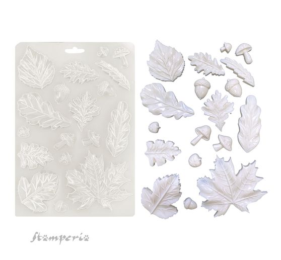 Soft Modellierform A5 "Whispering Woods - Leaves"