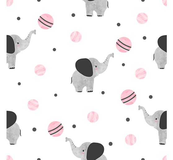 Katoenen stof "Olifant Lilo"