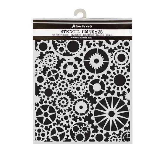 Pochoir « Voyages Fantastiques - Gears Pattern »