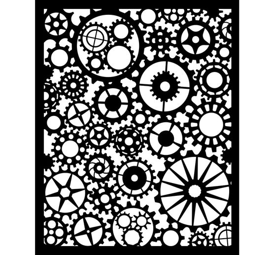 Pochoir « Voyages Fantastiques - Gears Pattern »