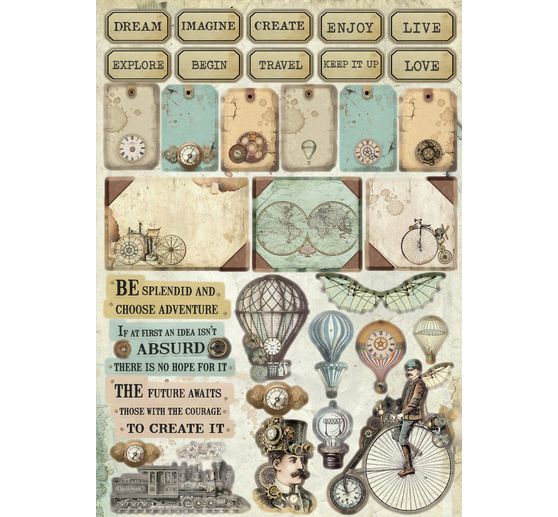 Junk Journal Book « Voyages Fantastiques »