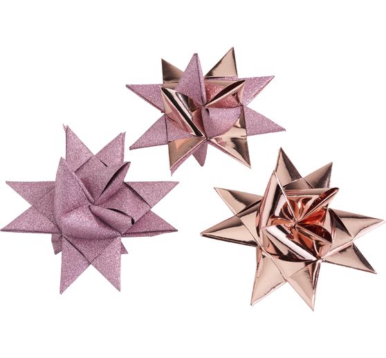 Papieren strips "Roze glitter"