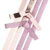 Papieren strips "Roze glitter" Roze