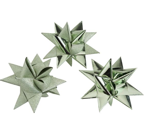 Papieren strips "Sage glitter"