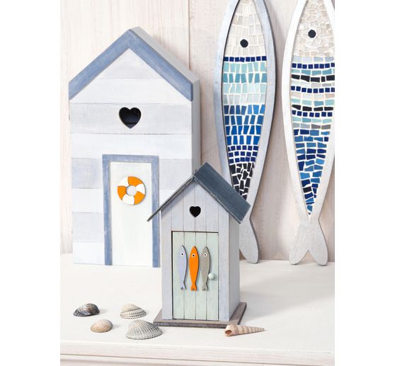 Houten vis met frame