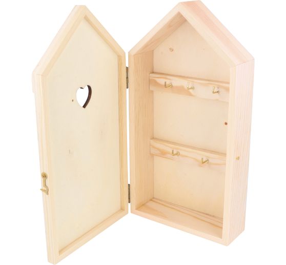 Bo&icirc;te &agrave; cl&eacute;s en bois &laquo; Maison de plage &raquo;