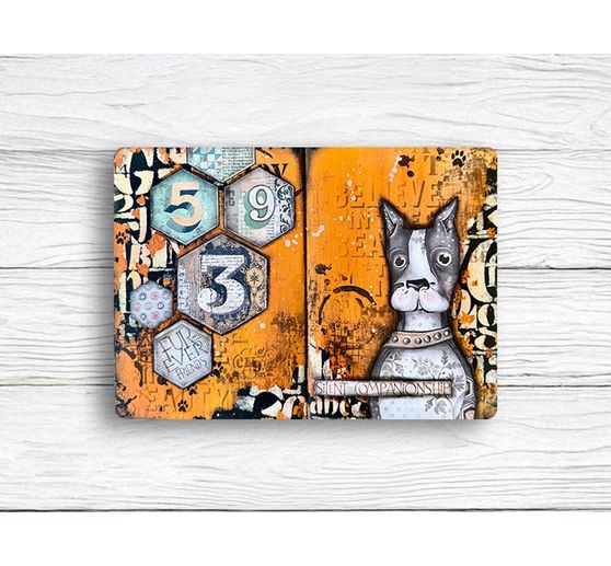 Schablone "Furry Friends - Coffee Prints"