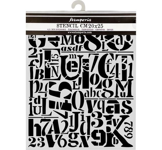 Schablone "Furry Friends - Numbers and Letters"