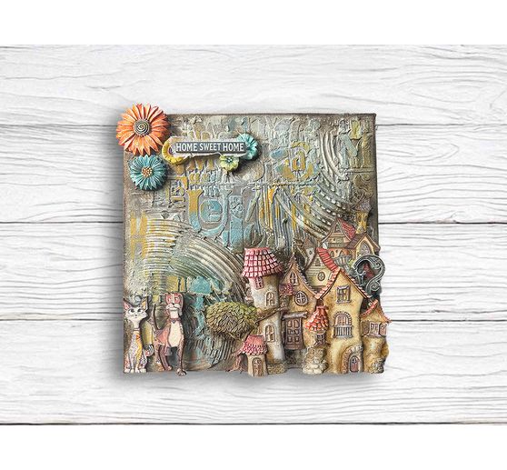 Siliconen vorm A5 "Furry Friends - Houses"