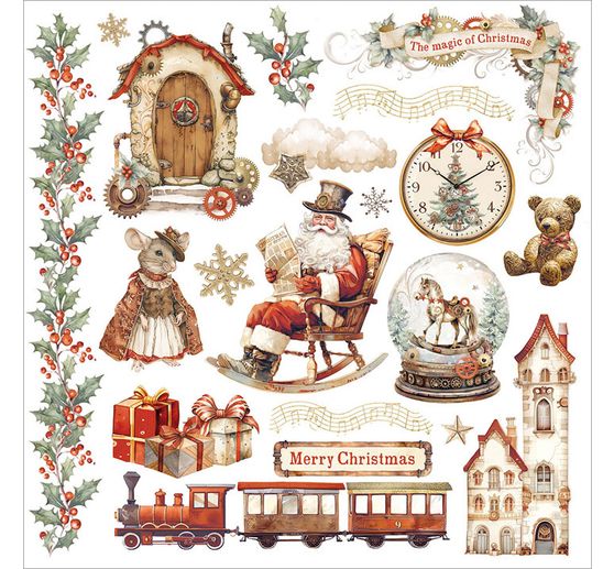 Rub On assortiment "Gear up for Christmas"